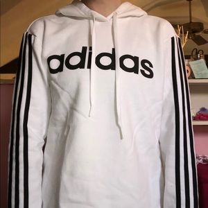 White adidas hoodie ABSOLUTE PERFECT CONDITION!